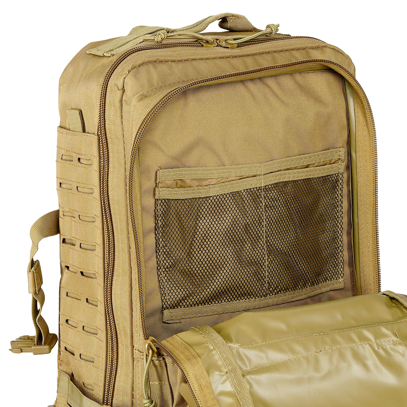 Mil-Tec Rucksack Assault Pack Laser Cut large 36L coyote Bild 8