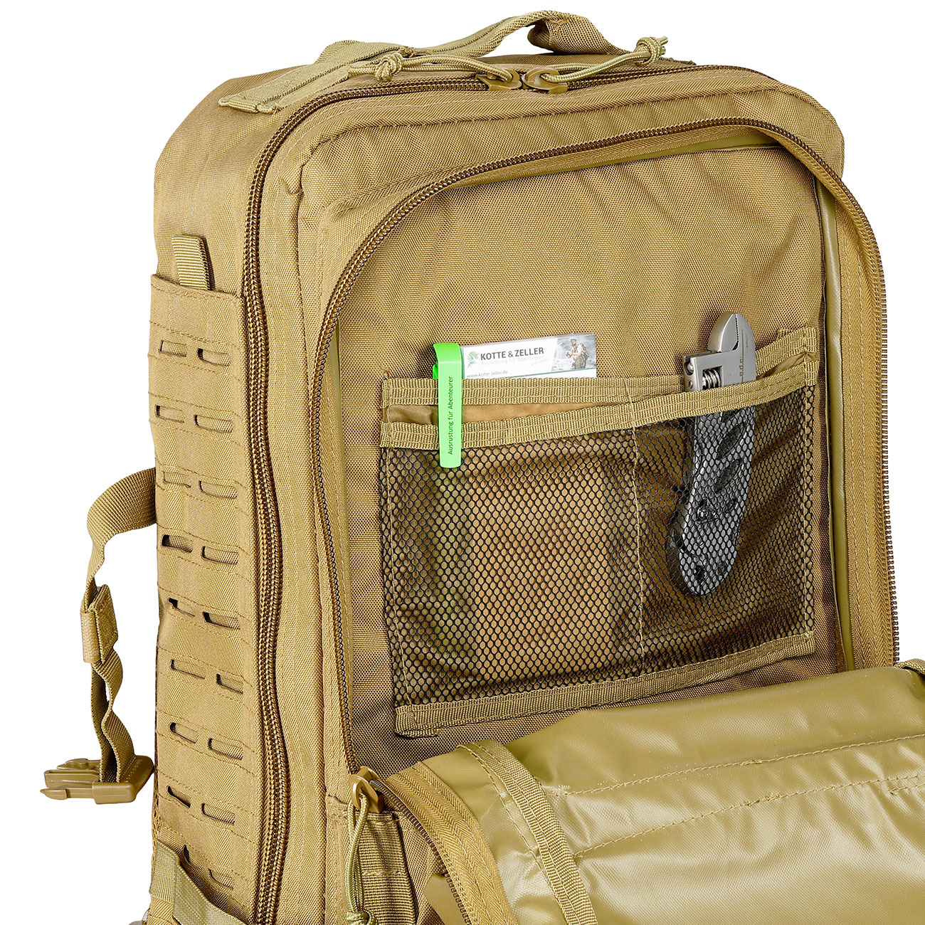 Mil-Tec Rucksack Assault Pack Laser Cut large 36L coyote Bild 9
