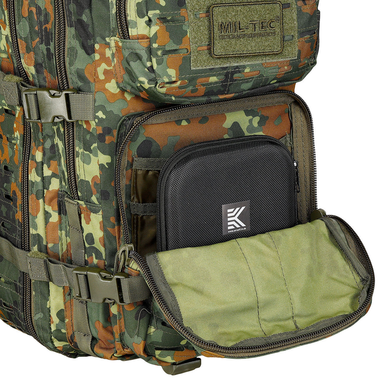 Mil-Tec Rucksack Assault Pack Laser Cut large 36L flecktarn Bild 10
