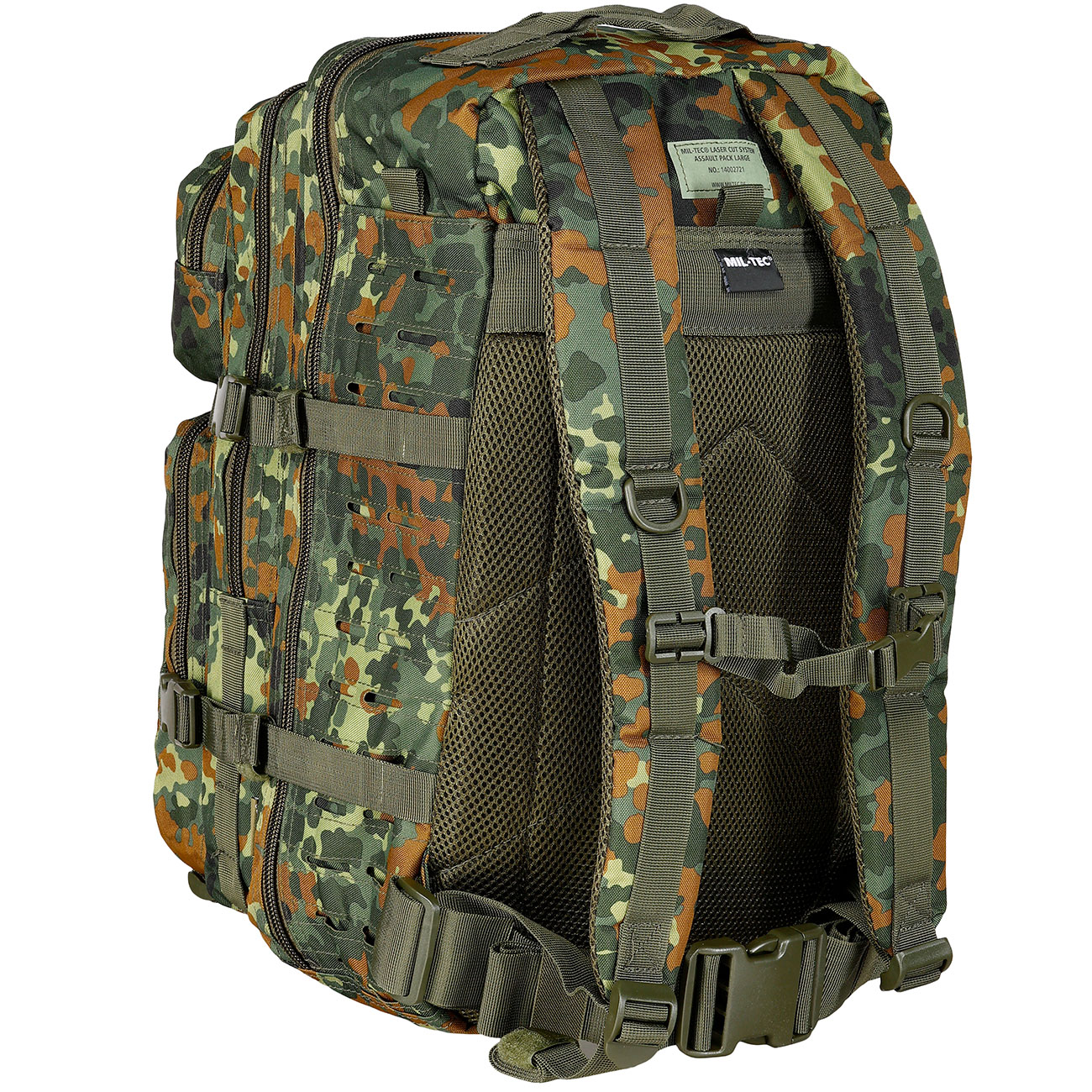 Mil-Tec Rucksack Assault Pack Laser Cut large 36L flecktarn Bild 3