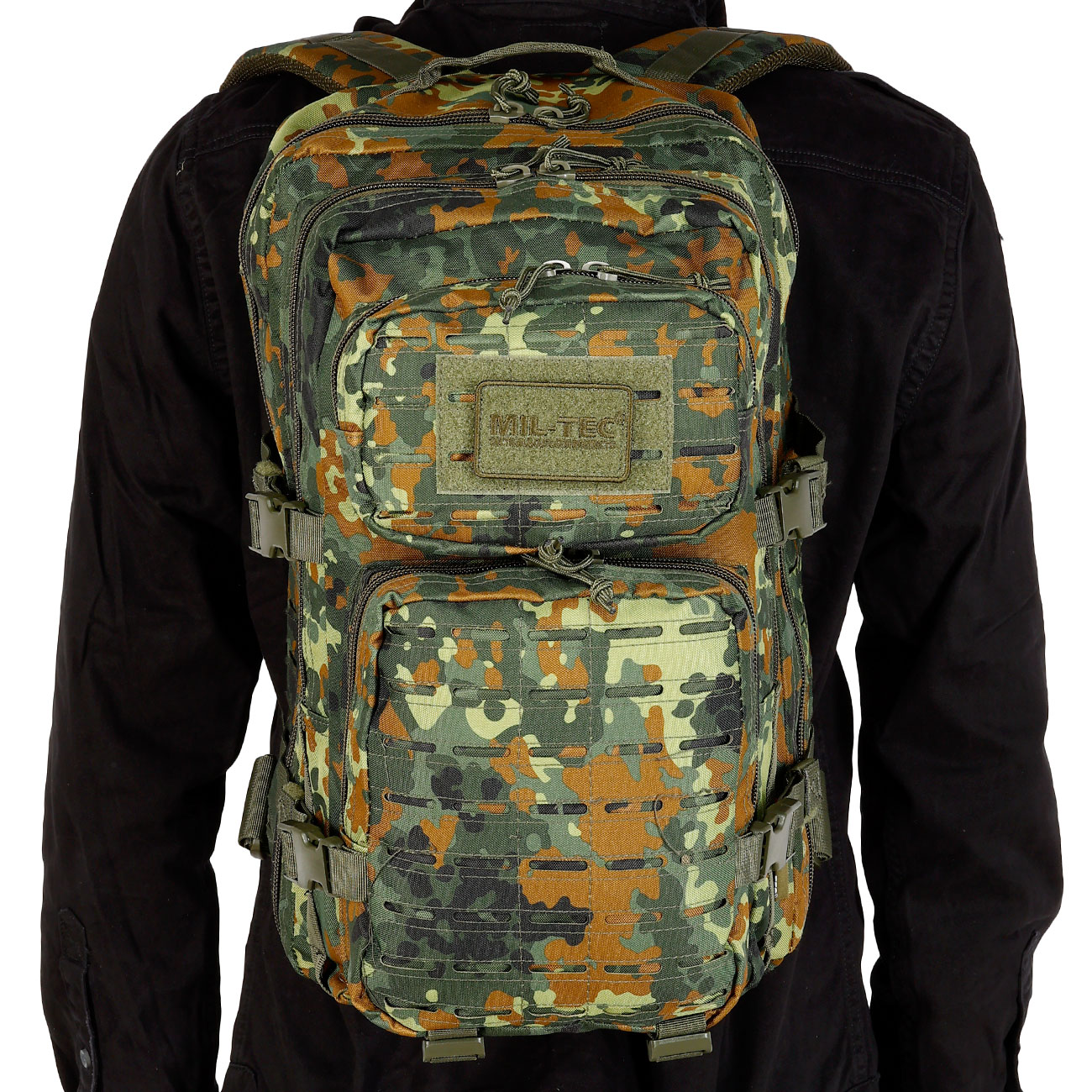 Mil-Tec Rucksack Assault Pack Laser Cut large 36L flecktarn Bild 4