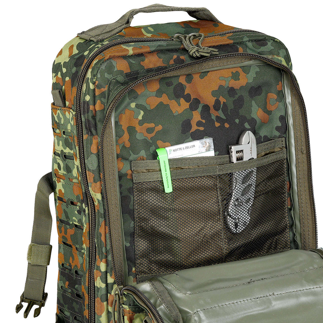 Mil-Tec Rucksack Assault Pack Laser Cut large 36L flecktarn Bild 9