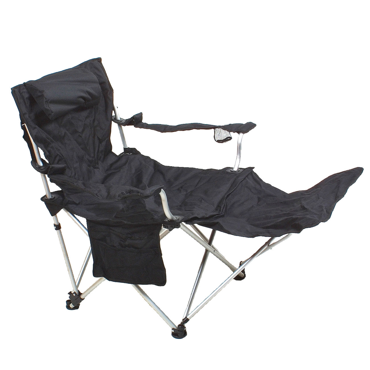Basic Nature Travelchair Luxus Campingstuhl schwarz
