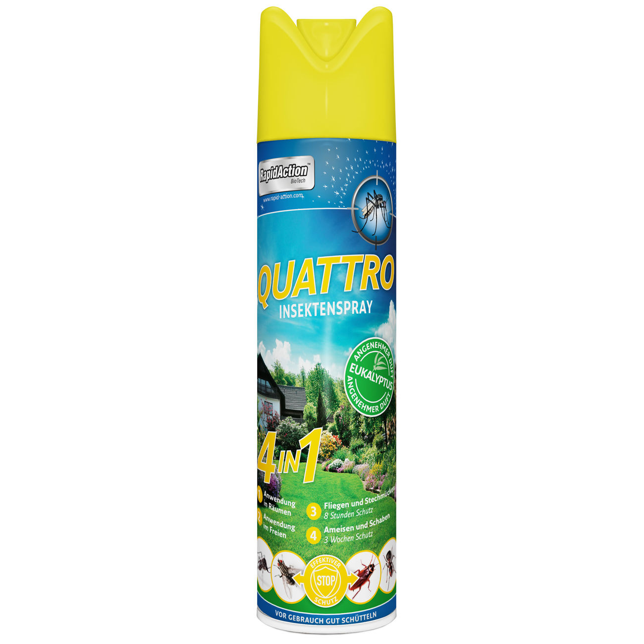 Rapid Action Insektenspray Quattro 600 ml zur Abwehr von Insekten