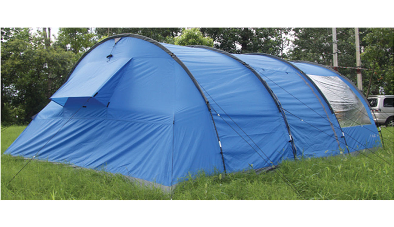 Highlander Tunnelzelt Oak 4 fr 4 Personen blau/grau Bild 1