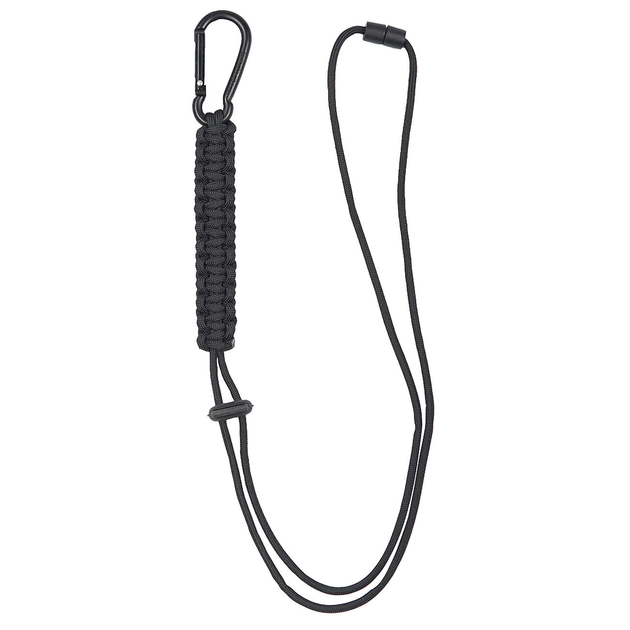 Mil-Tec Lanyard mit Karabiner schwarz