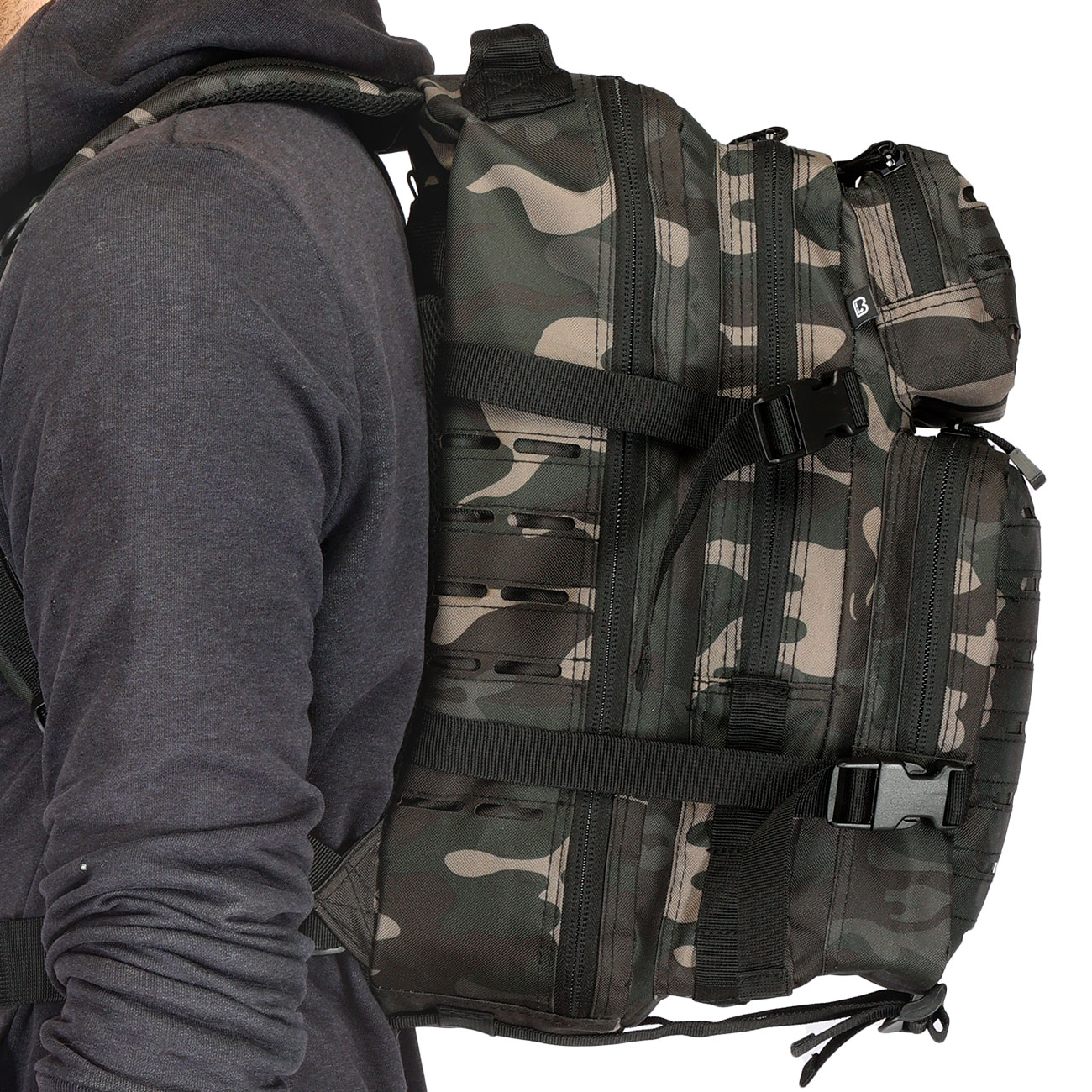 Brandit US Cooper Rucksack Lasercut medium darkcamo Bild 11
