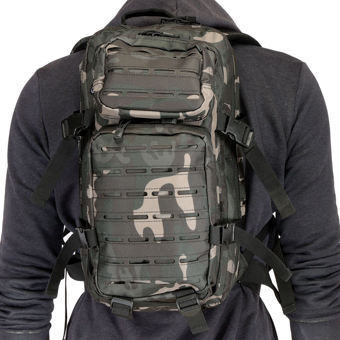 Brandit US Cooper Rucksack Lasercut medium darkcamo Bild 9