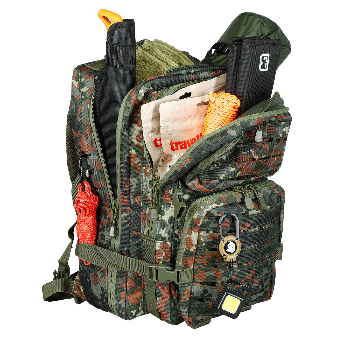 Brandit US Cooper Rucksack Lasercut large flecktarn Bild 9
