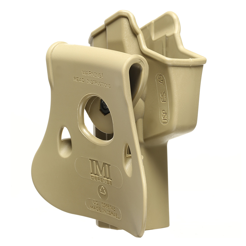 IMI Defense Level 2 Holster Kunststoff Paddle fr H&K USP .45 tan Bild 3