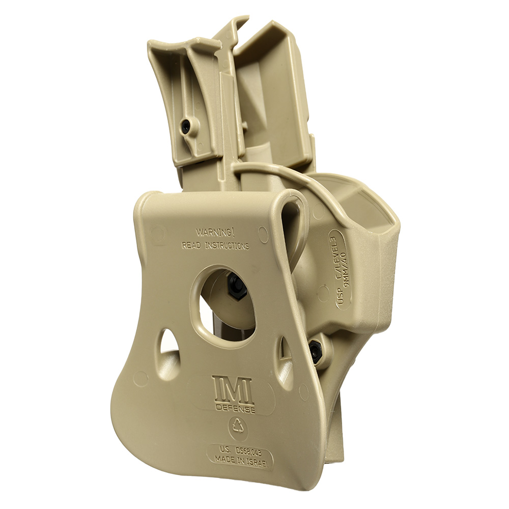 IMI Defense Level 3 Holster Kunststoff Paddle fr H&K USP Compact tan Bild 3