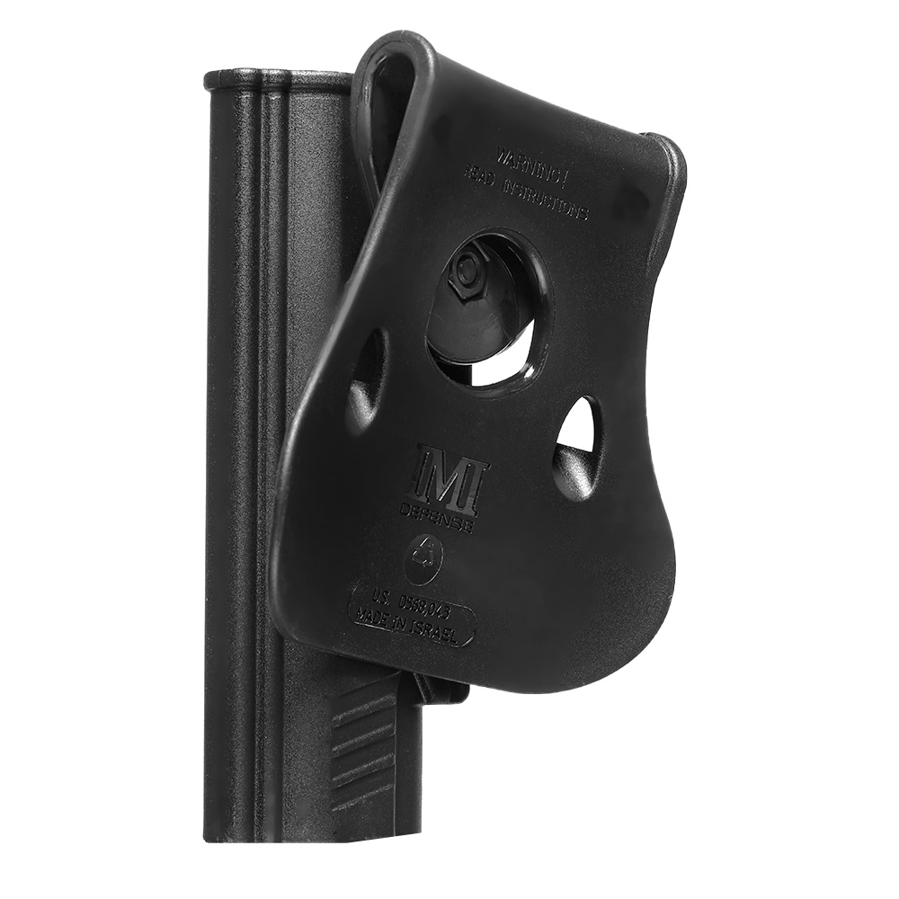 IMI Defense Level 2 Holster Kunststoff Paddle fr 1911 Modelle mit Rail schwarz Bild 5