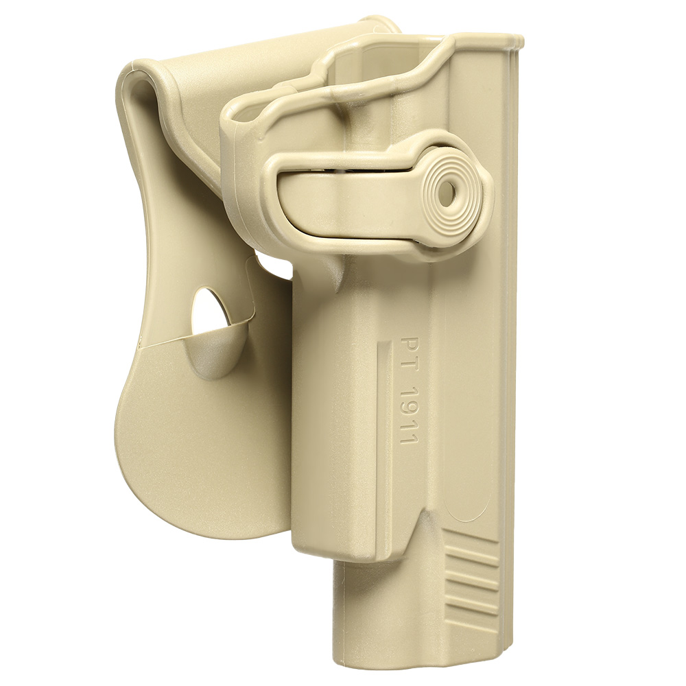 IMI Defense Level 2 Holster Kunststoff Paddle fr 1911 Modelle mit Rail tan Bild 1