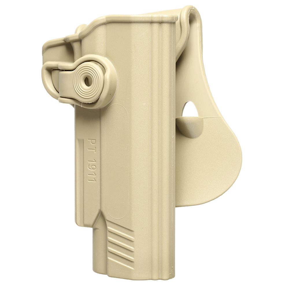 IMI Defense Level 2 Holster Kunststoff Paddle fr 1911 Modelle mit Rail tan Bild 7