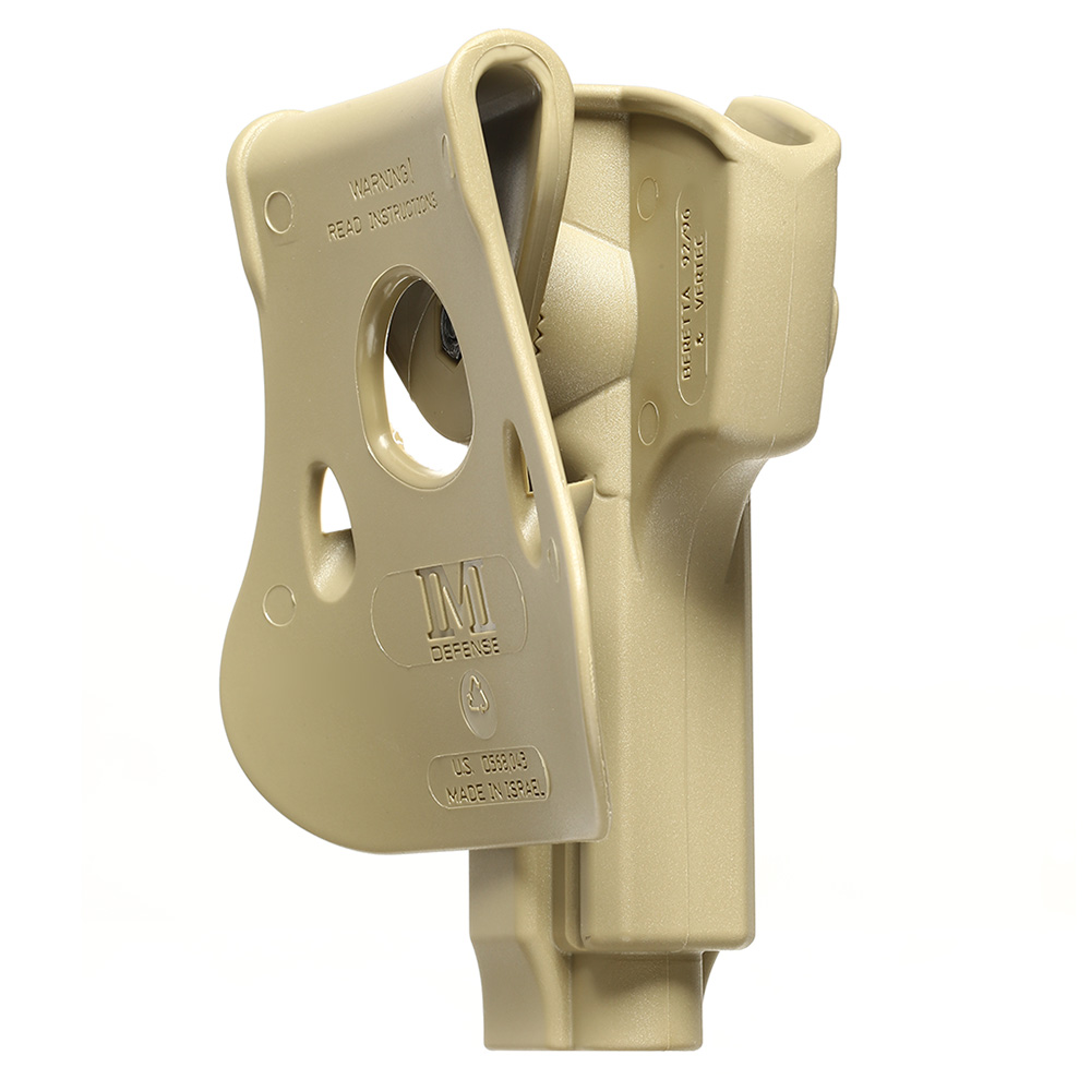 IMI Defense Level 2 Holster Kunststoff Paddle fr Beretta 92 Modelle tan Bild 3