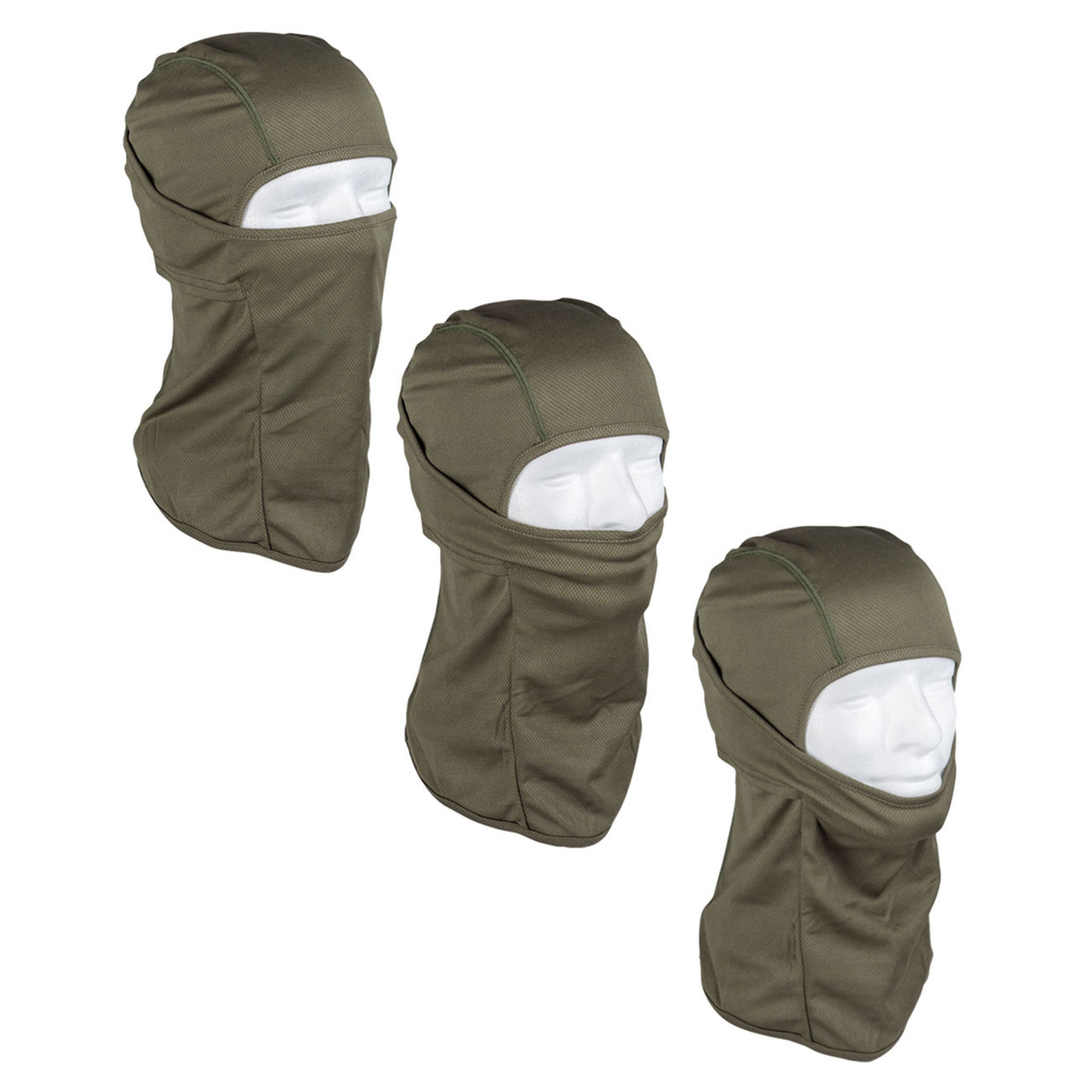 Mil-Tec Kopfhaube Balaclava tact. offen oliv Bild 1