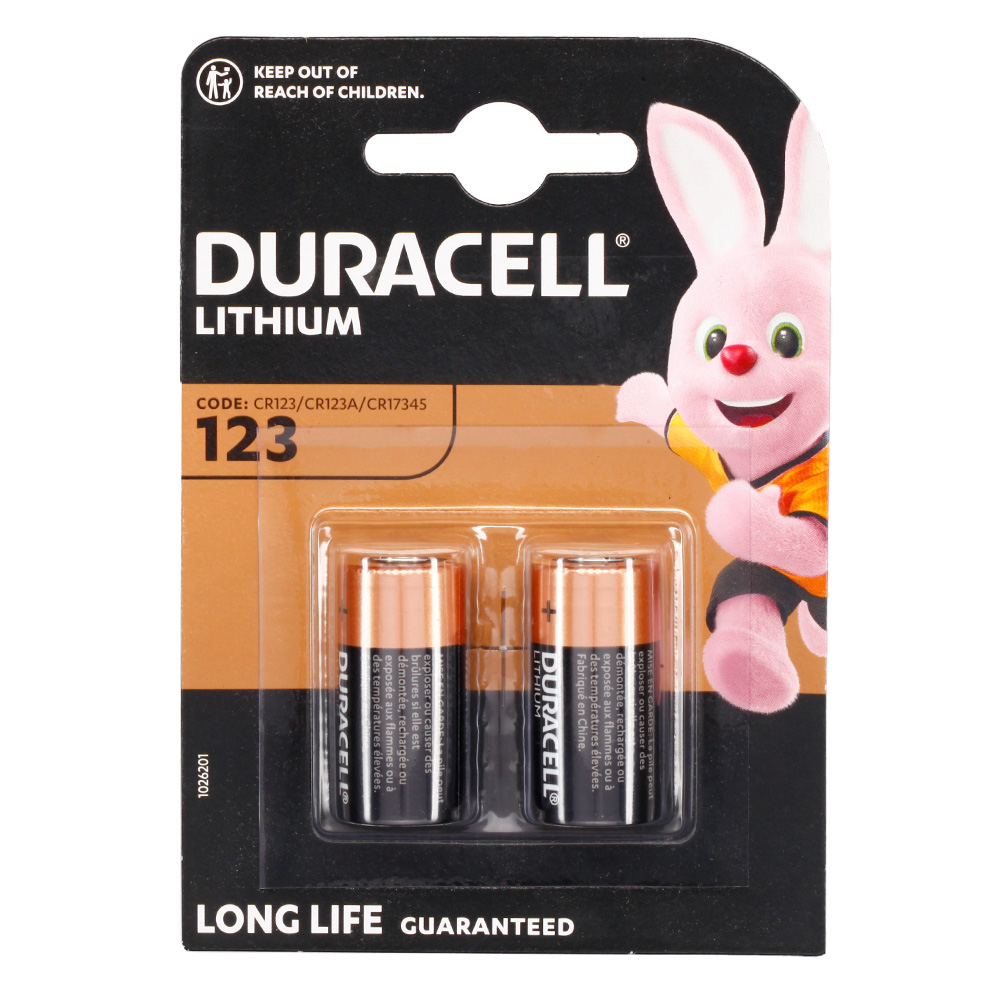 Duracell Lithium Batterie CR123A 3V 2er Pack