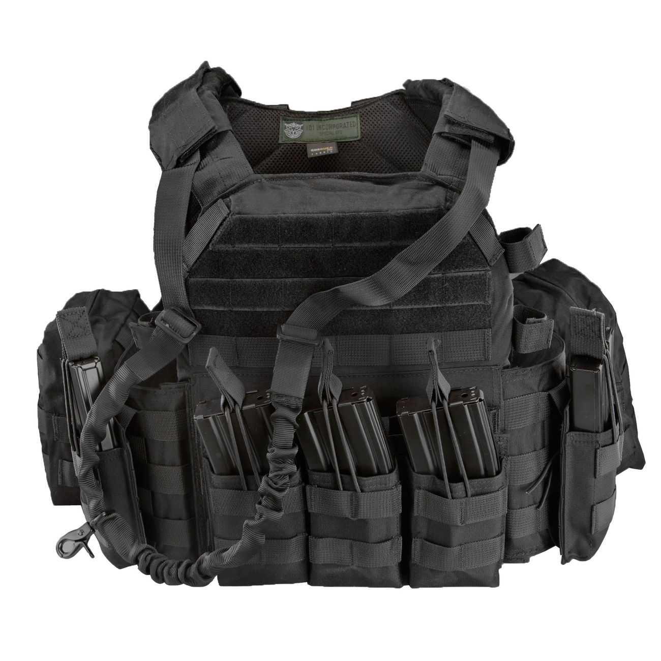 101 INC. Plattentrger Set Tactical Operator schwarz