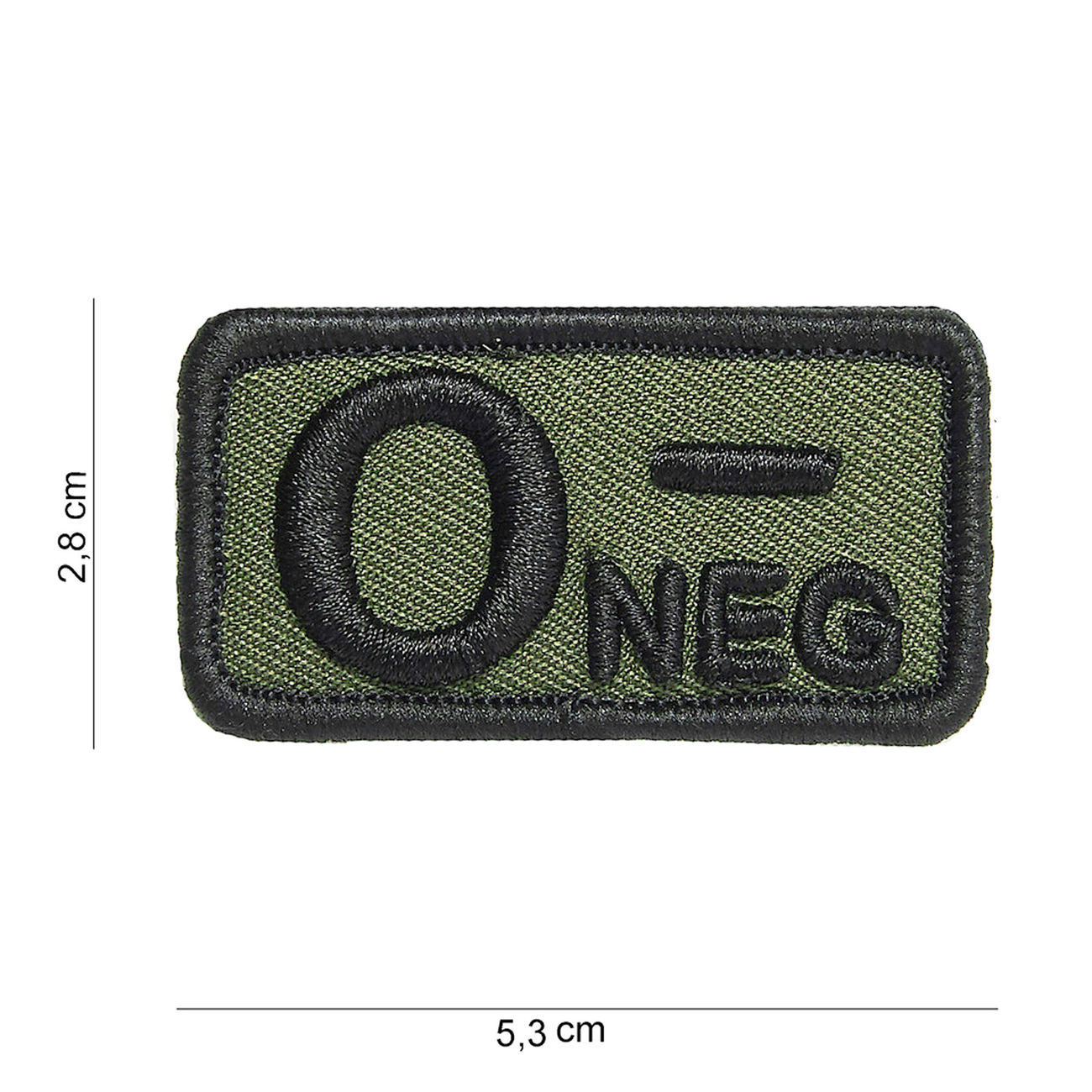 101 INC Patch mit Klettflche 0 negativ oliv/schwarz
