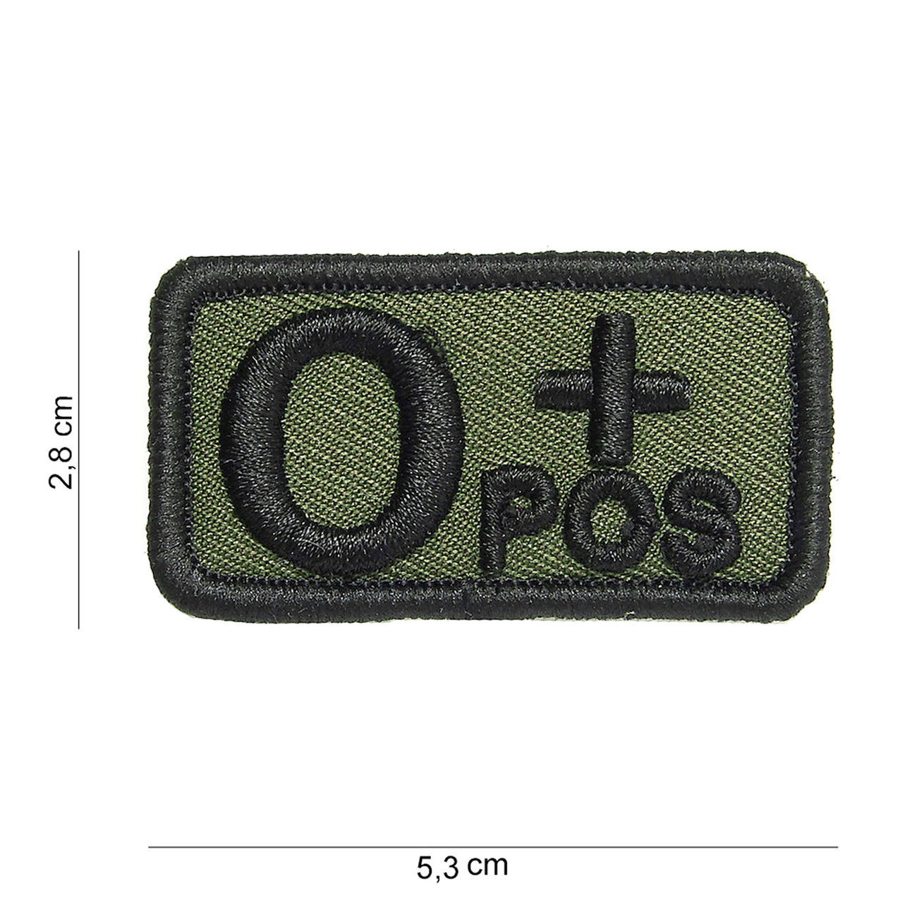 101 INC Patch mit Klettflche 0 positiv oliv/schwarz