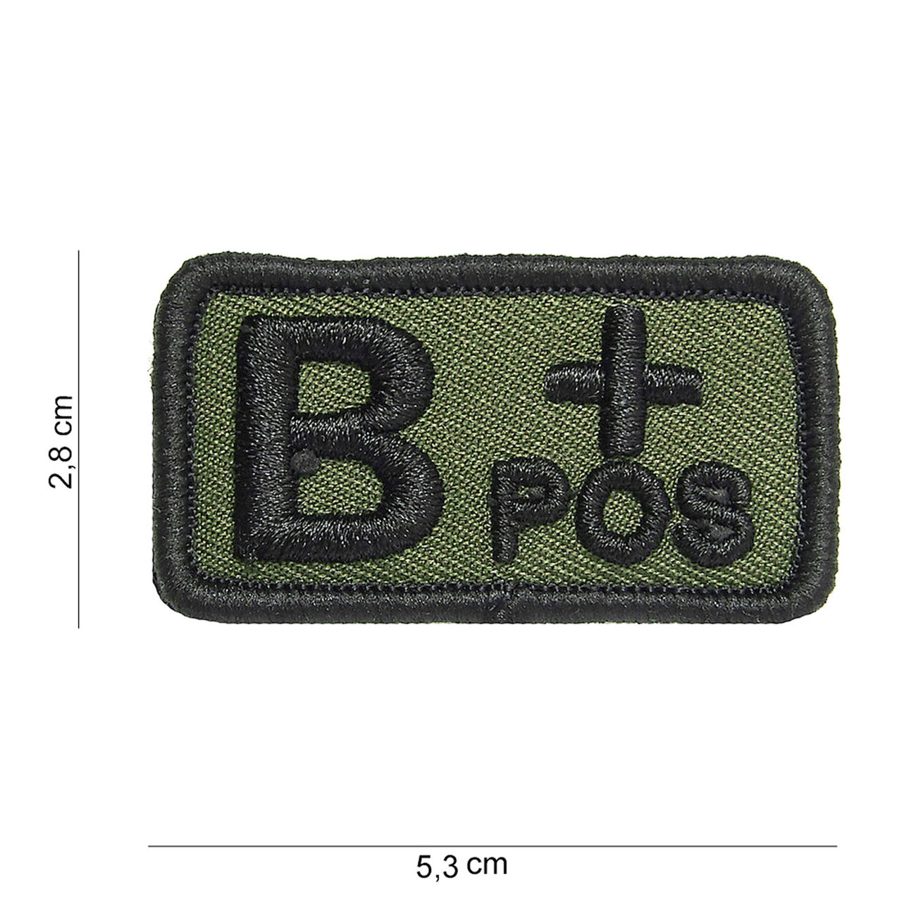 101 INC Patch mit Klettflche B positiv oliv/schwarz