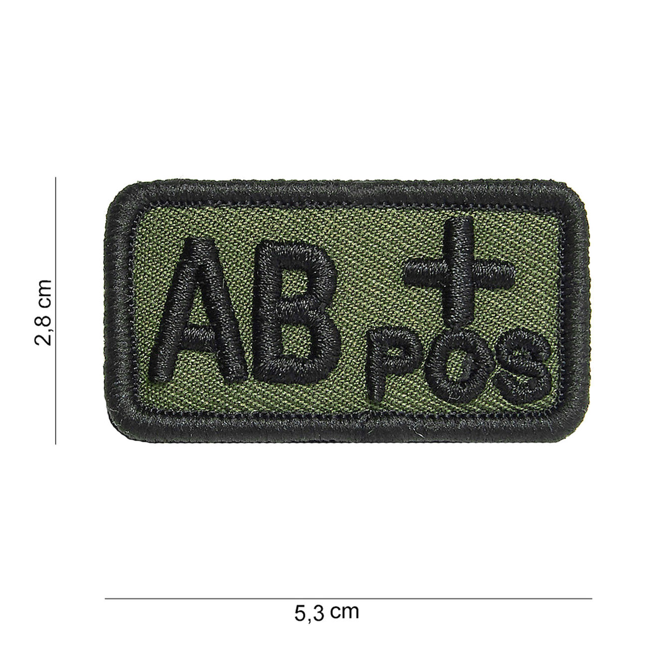 101 INC Patch mit Klettflche AB positiv oliv/schwarz