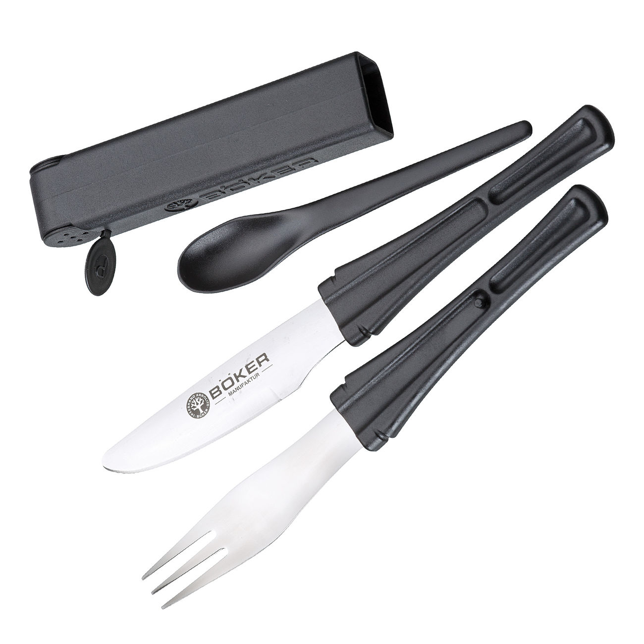 Bker Plus Besteckset Snac Pac Black