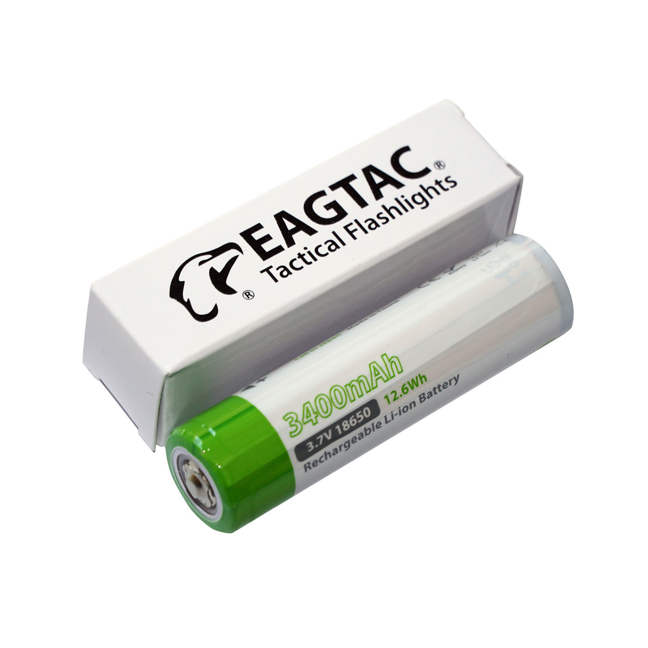 EAGTAC 18650 Lithium Akku 3400mAh, protected