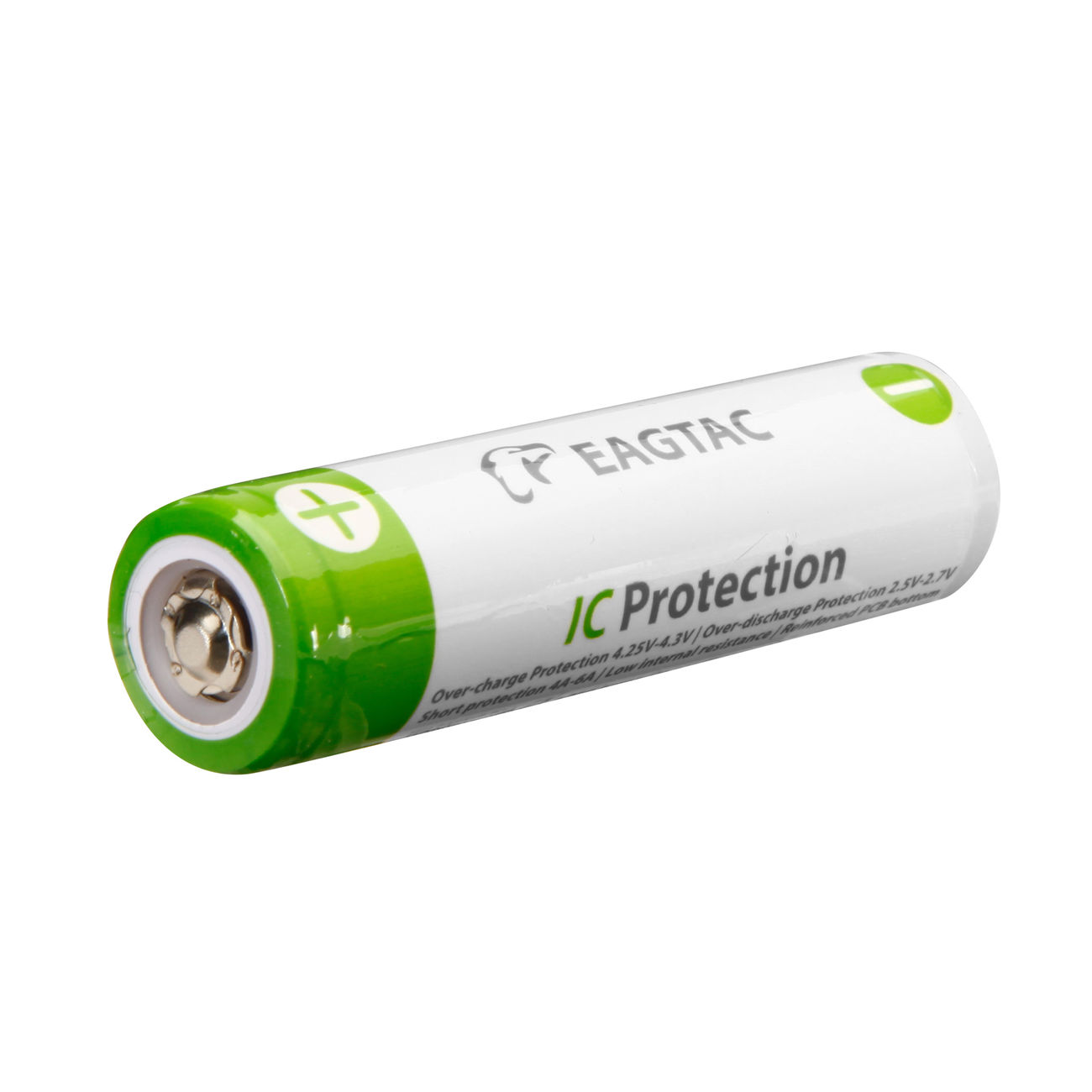 EAGTAC 18650 Lithium Akku 3400mAh, protected Bild 1