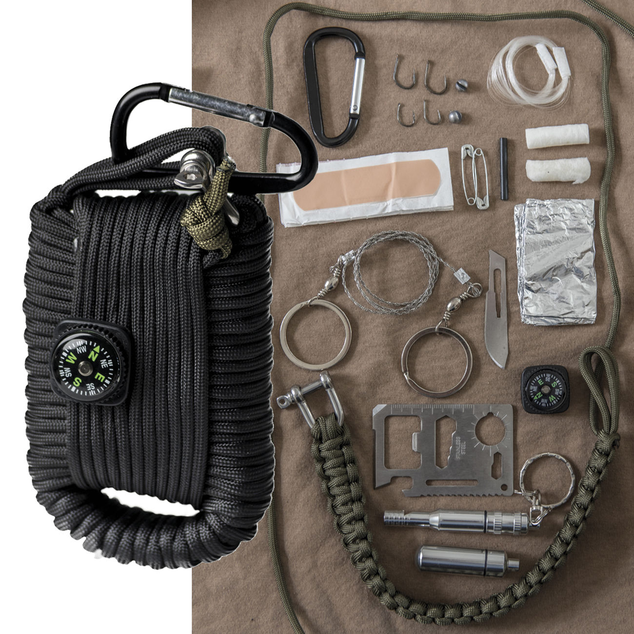 Mil-Tec Survival Kit large schwarz