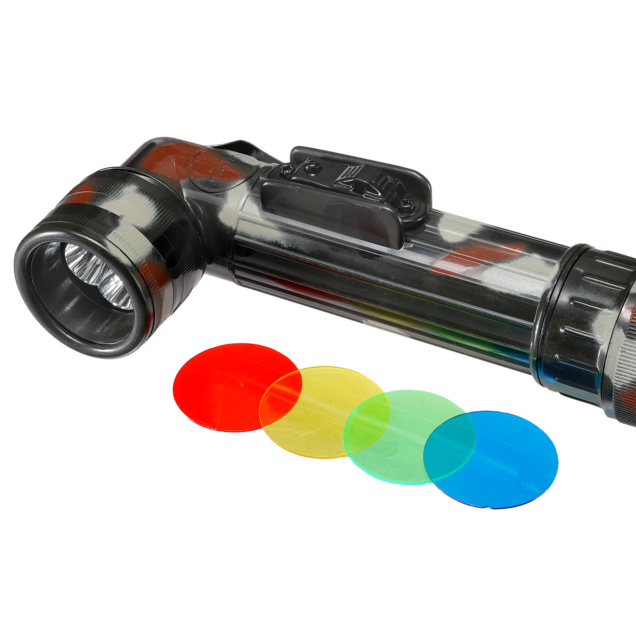 Mil-Tec LED Winkelstablampe medium flecktarn Bild 1