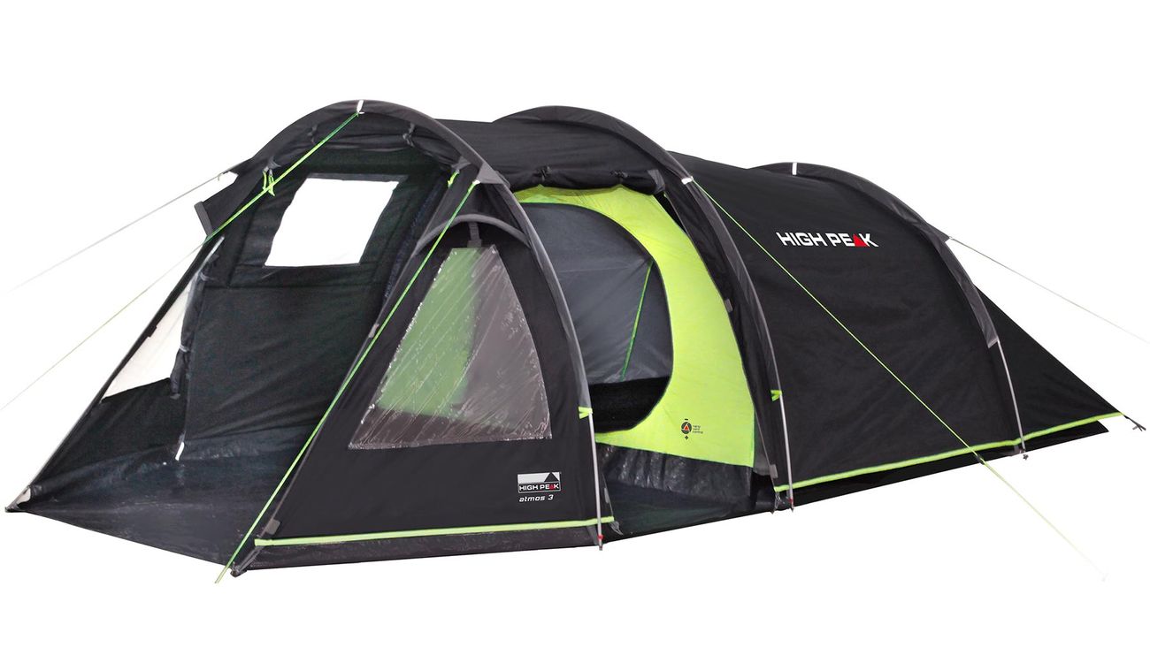 High Peak Zelt Atmos 3 fr 3 Personen dunkelgrau / grn