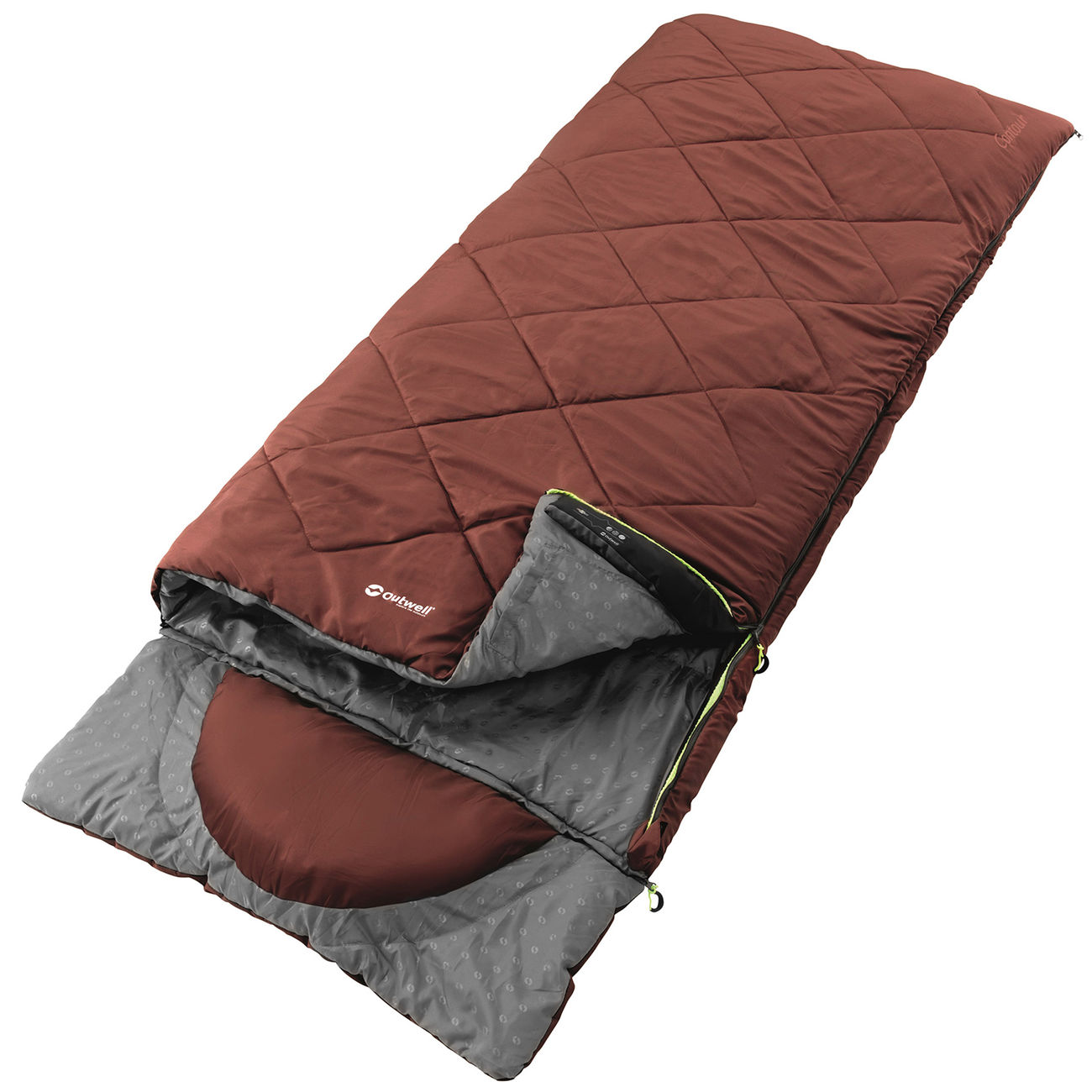 Outwell Deckenschlafsack Contour Standard mit Kissen rot ...