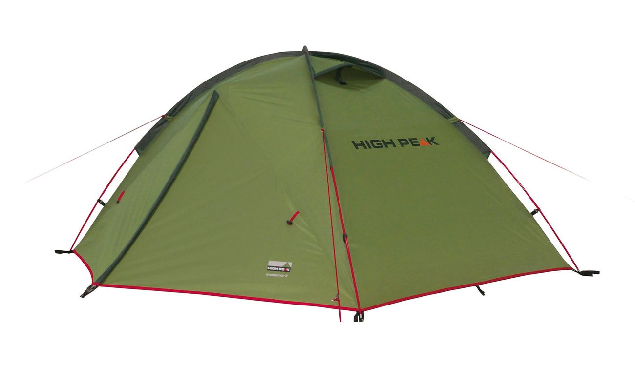 High Peak Zelt Woodpecker 3 fr 3 Personen oliv / rot Bild 1