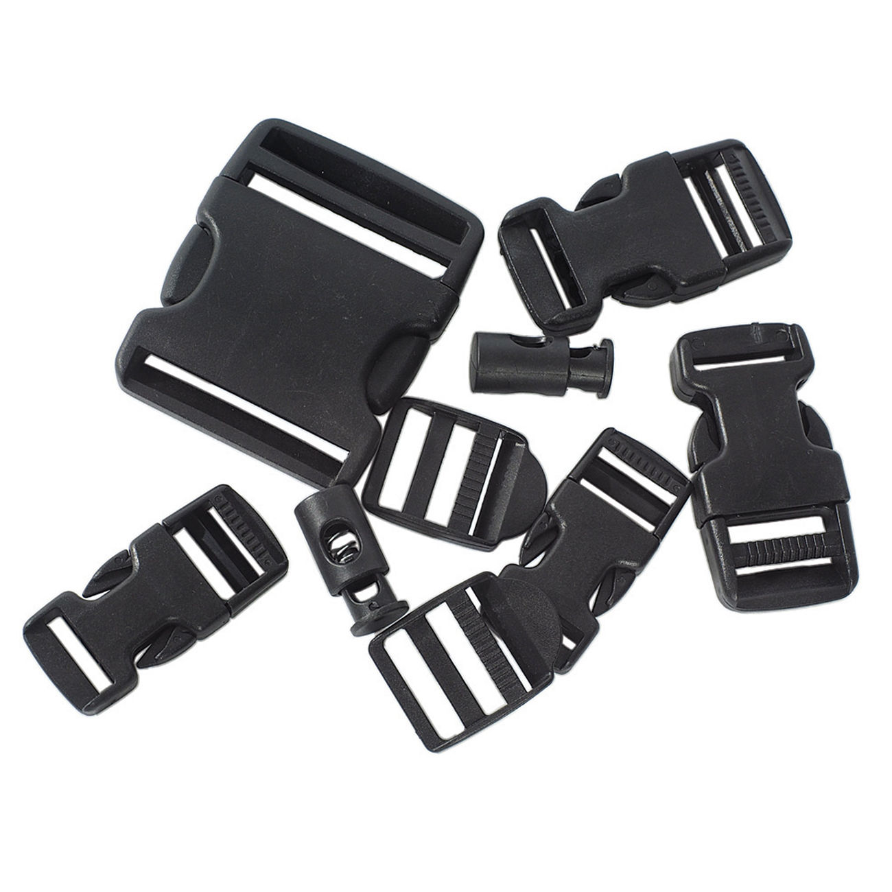 Mil-Tec Buckle Set 9-tlg. schwarz