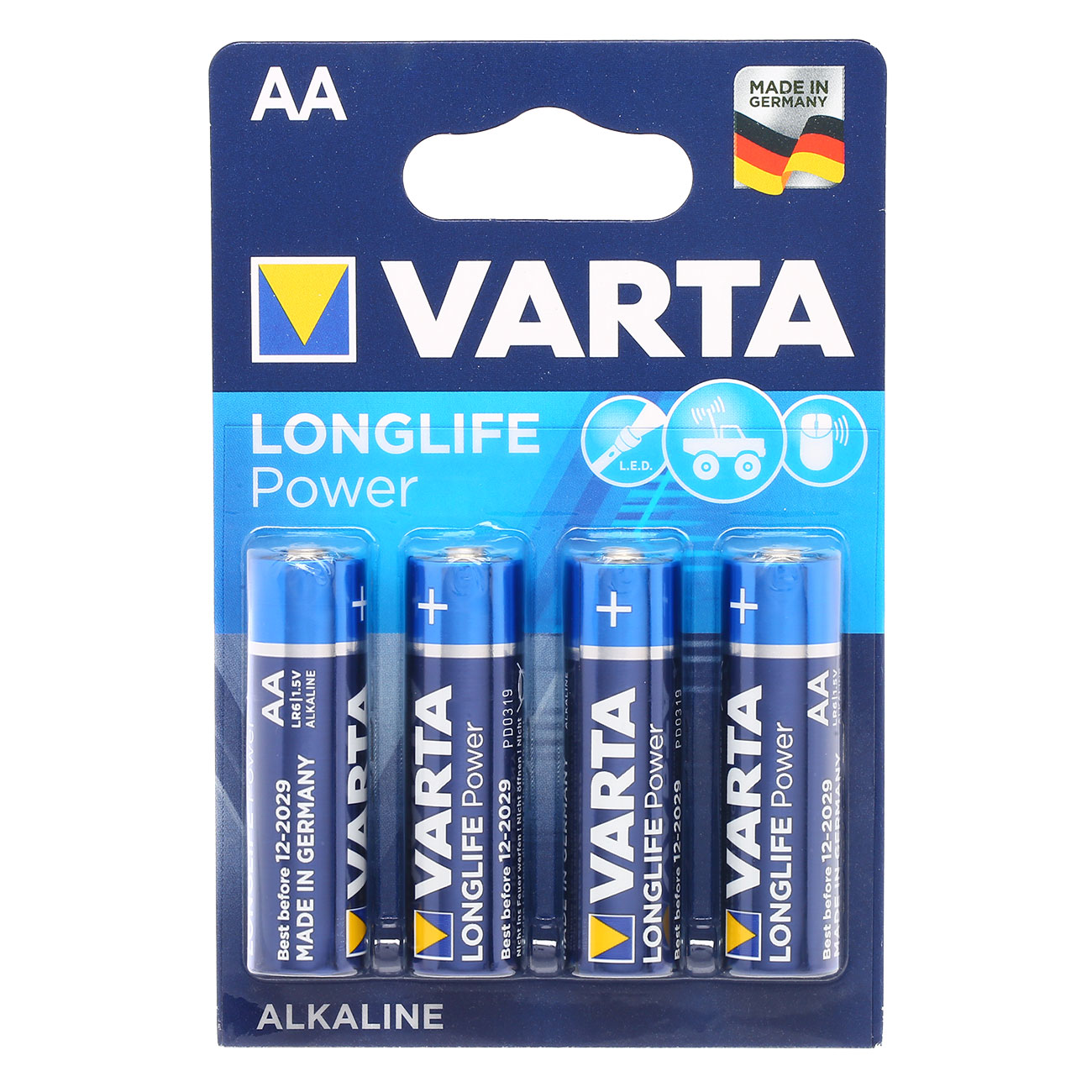 Varta Batterie LR6 AA Mignon High Energy 4 Stck