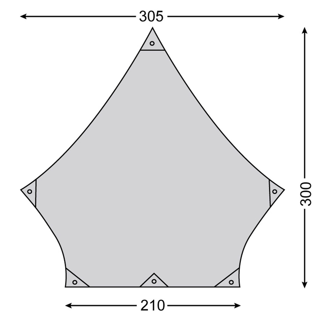 Nordisk Tarp Voss Diamond PU grn Bild 1