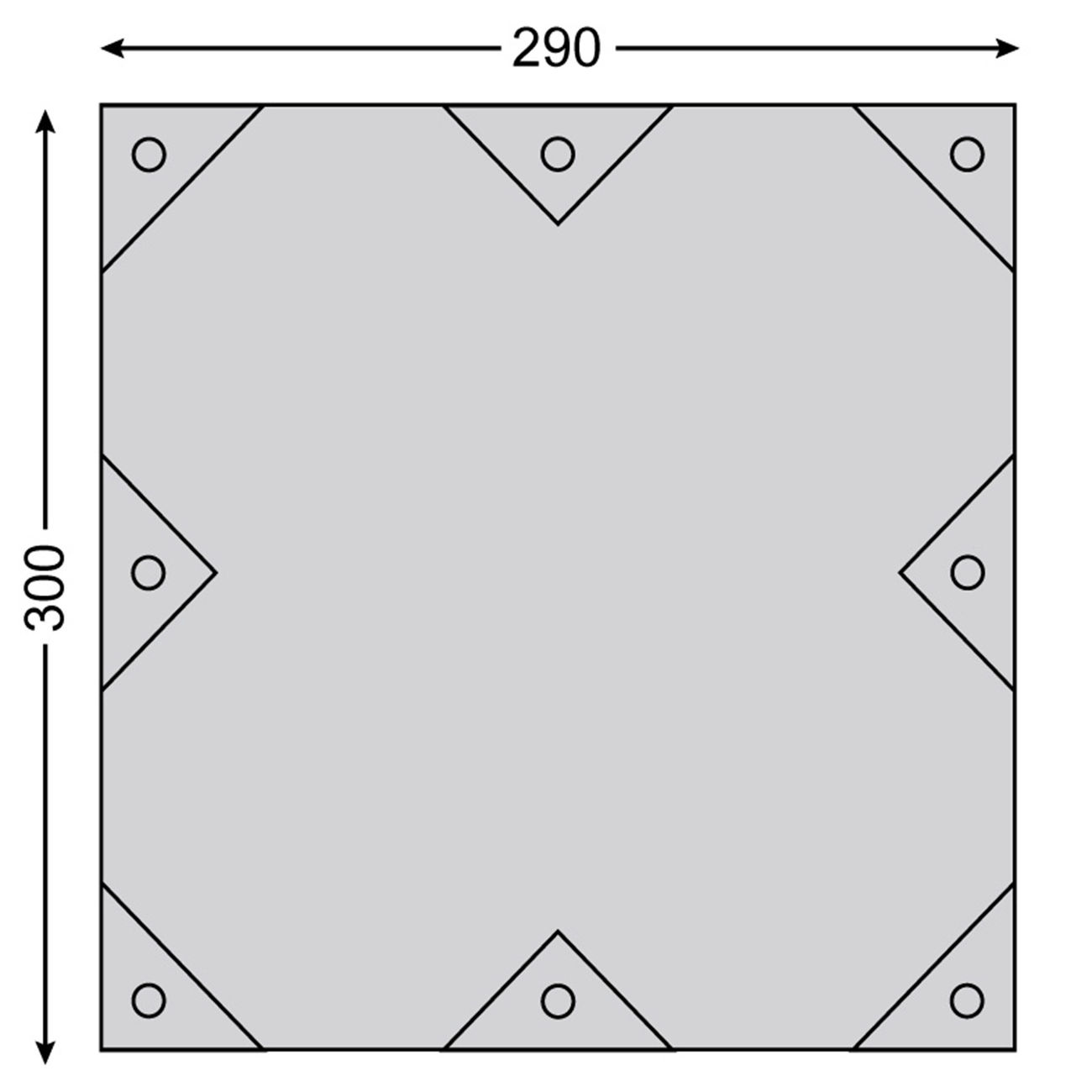Nordisk Tarp Voss 9 PU grn Bild 1