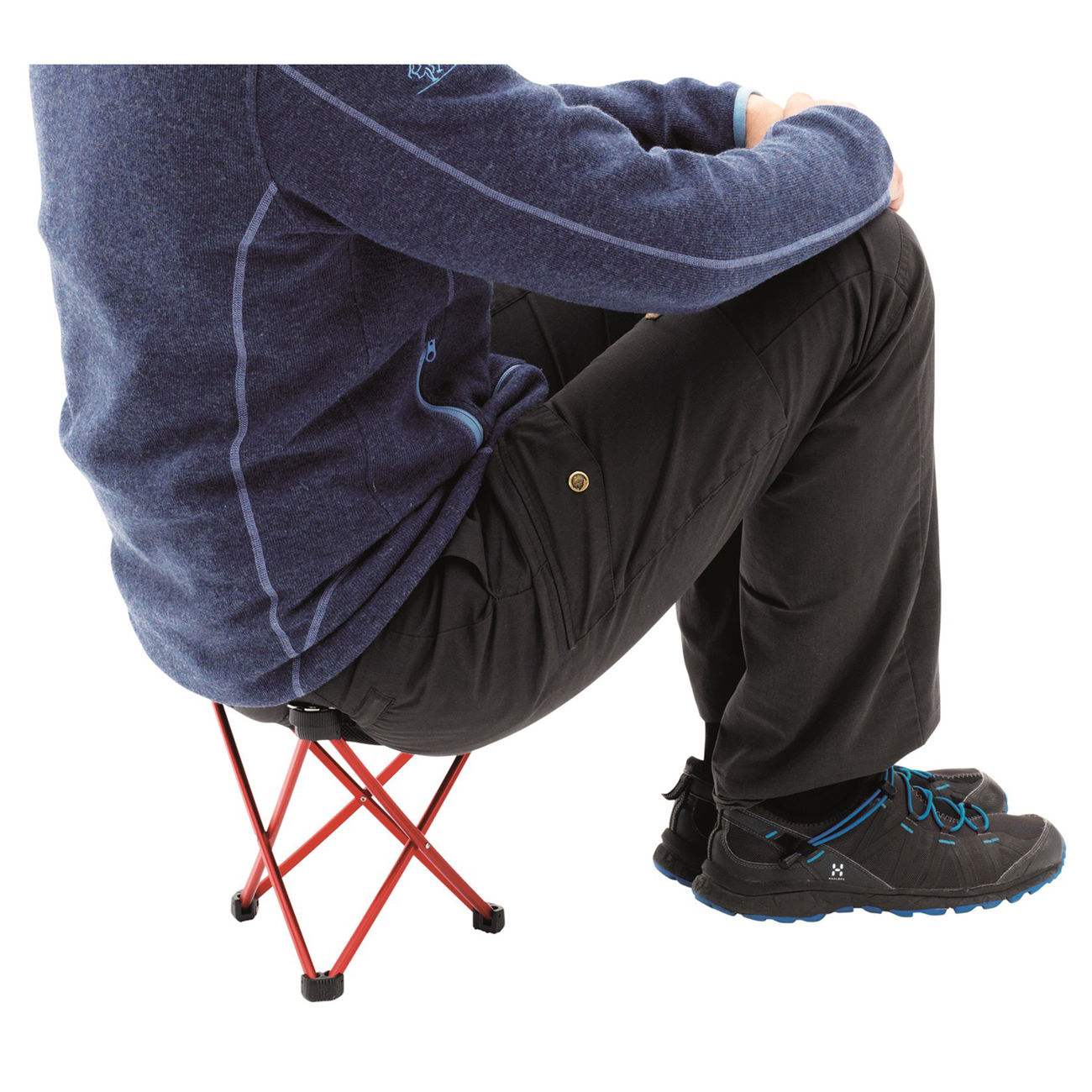 Robens Klapphocker Geographic rot mit extrem kleinen Packma Bild 1