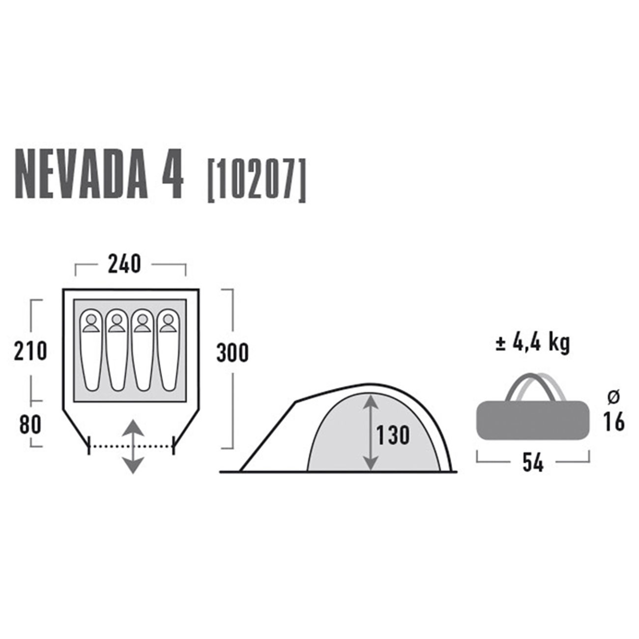 High Peak 4 Personen Zelt Nevada 4 Zelte Camping Outdoor Zelte