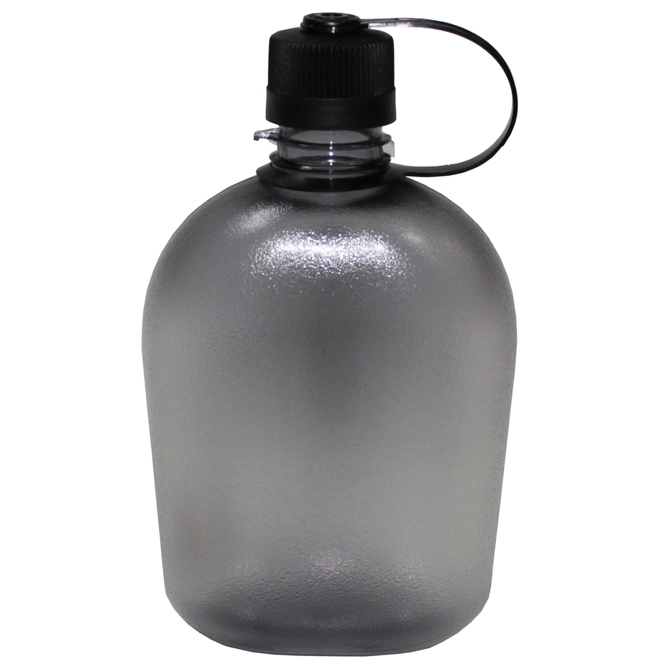 MFH US Feldflasche 1 Liter schwarz / transparent