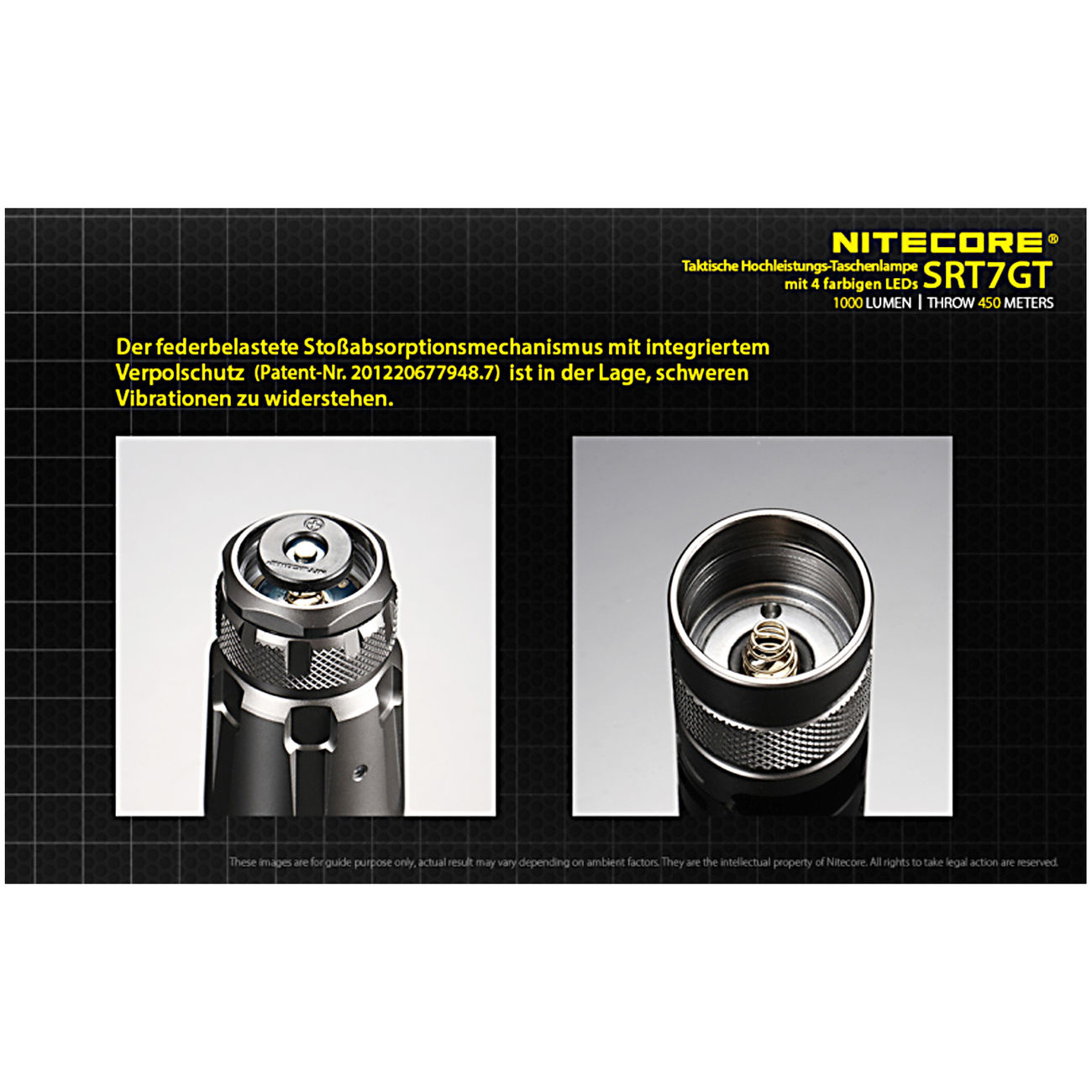 Nitecore LED Taschenlampe SRT7GT 1000 Lumen Bild 1