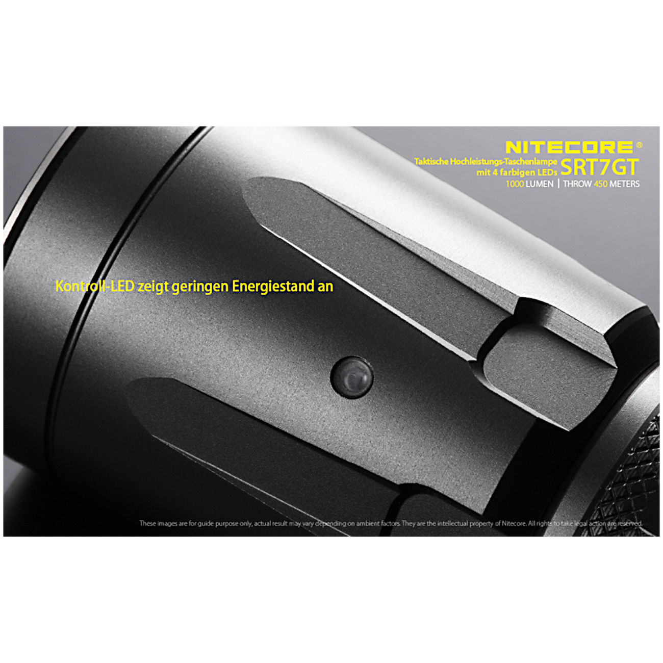 Nitecore LED Taschenlampe SRT7GT 1000 Lumen Bild 11