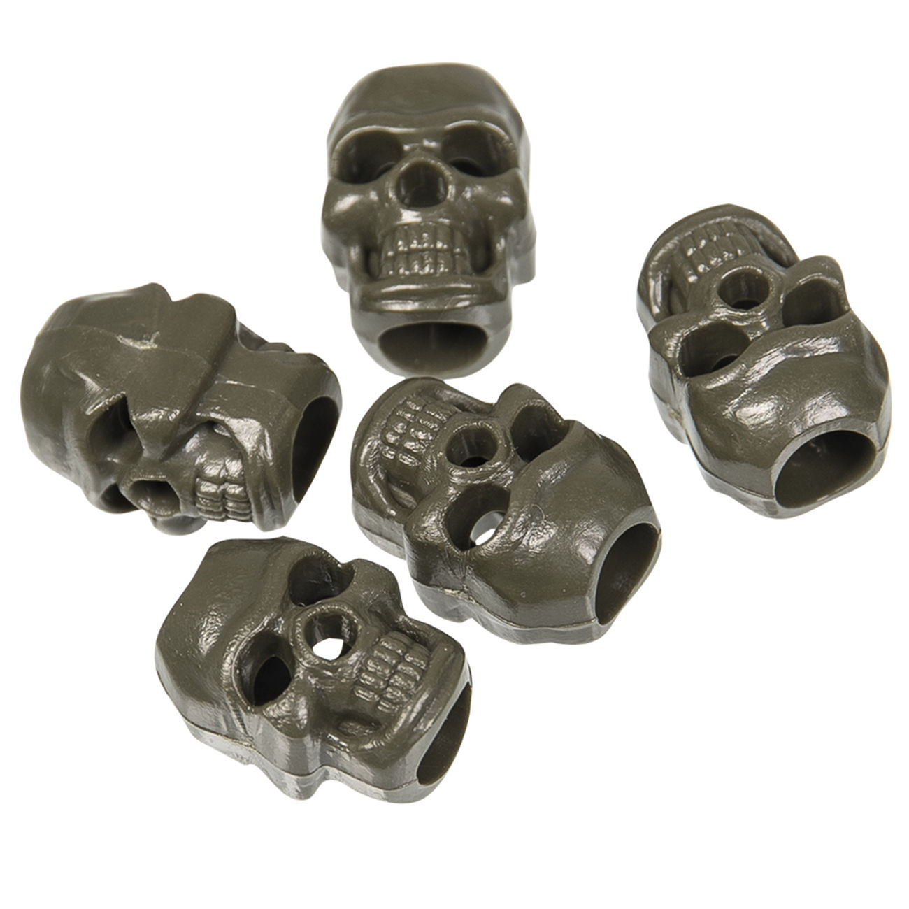 Mil-Tec Kordelstopper Skull oliv 10 Stck