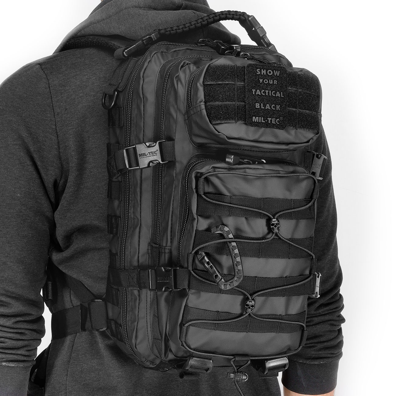 Mil-Tec Rucksack US Assault Pack small 20 Liter tactical black Bild 10