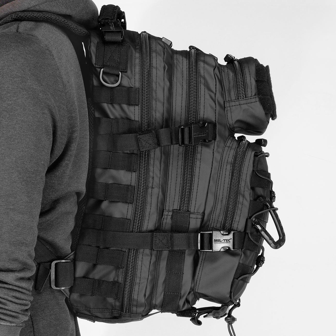 Mil-Tec Rucksack US Assault Pack small 20 Liter tactical black Bild 11