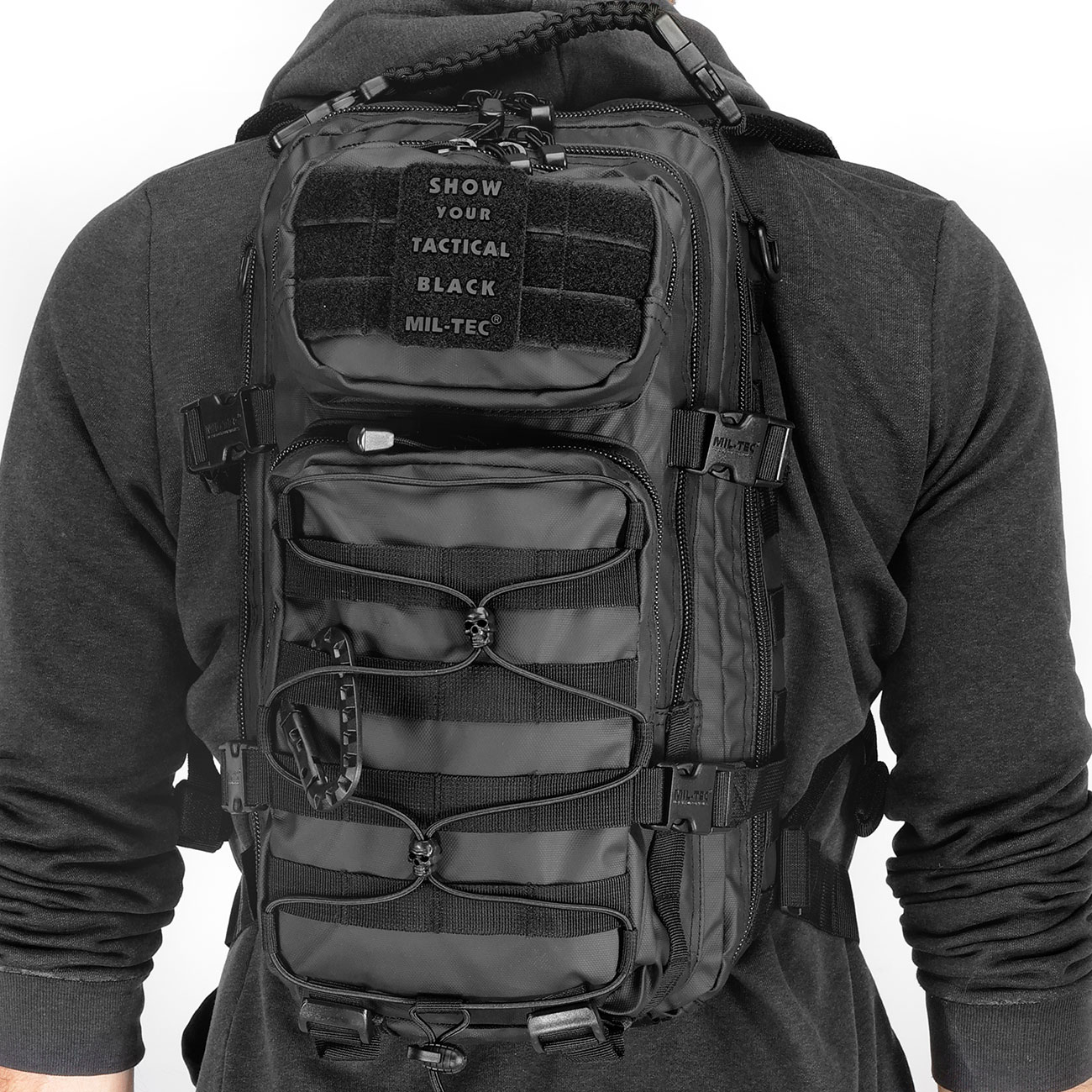Mil-Tec Rucksack US Assault Pack small 20 Liter tactical black Bild 9
