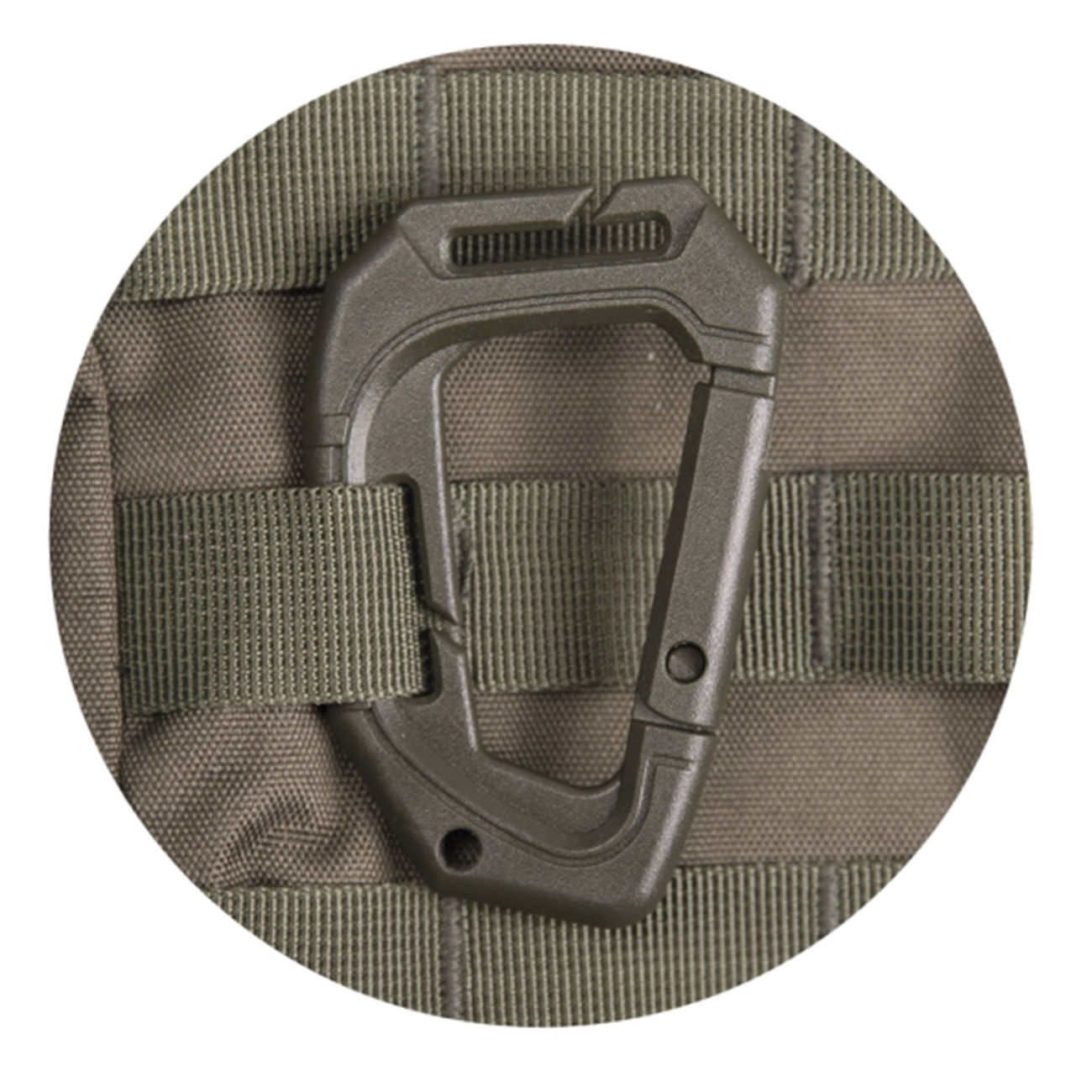 Mil-Tec Karabinerhaken Tactical Karabiner Molle oliv 2 Stck Bild 2