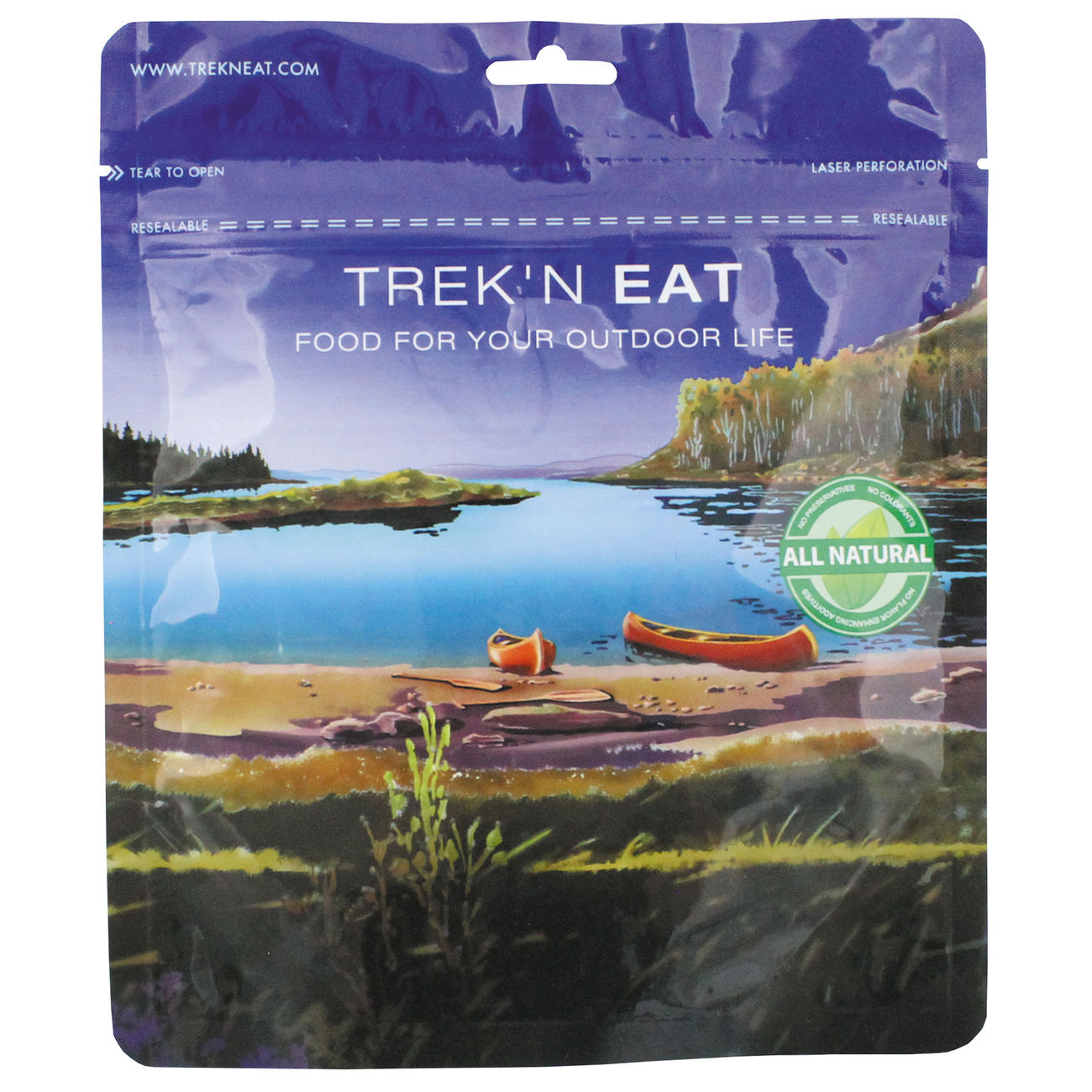 Trekn Eat Tagesration Typ V vegetarisch mit Gartengemse-Sojarisotteo und Waldpilz-Sojaragout mit Nudeln Bild 1