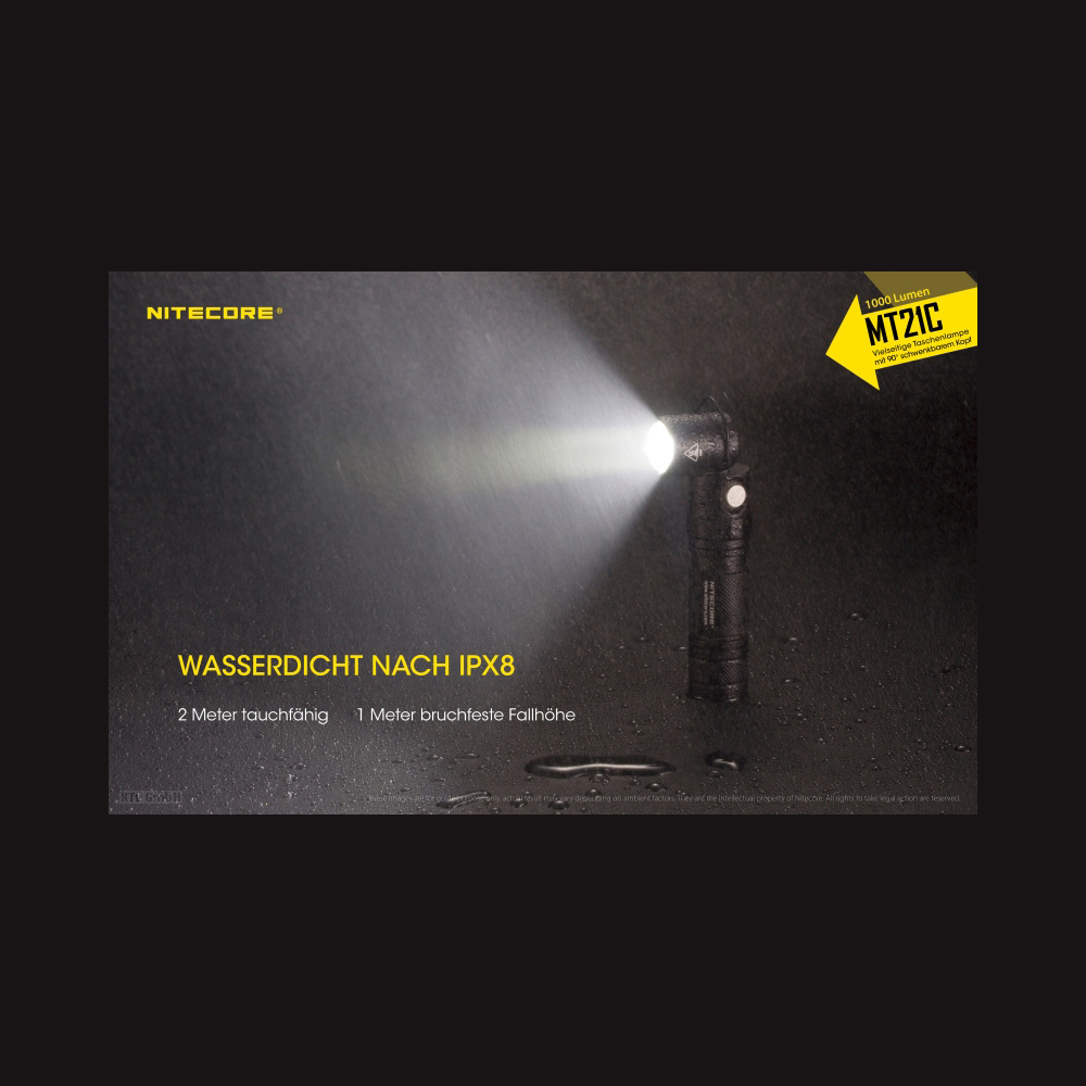 Nitecore LED Taschenlampe MT21C 1000 Lumen Bild 1